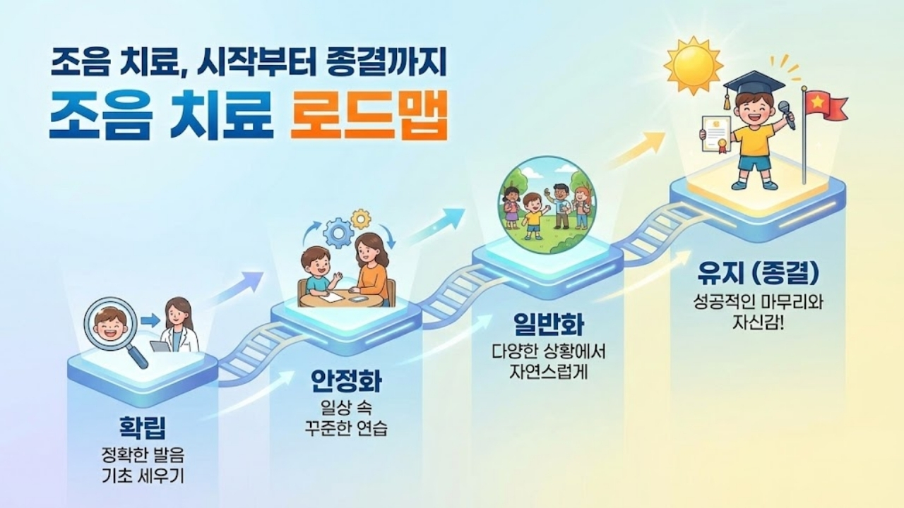 『마감』 조음 치료, 시작부터 종결까지 '조음 치료 로드맵'